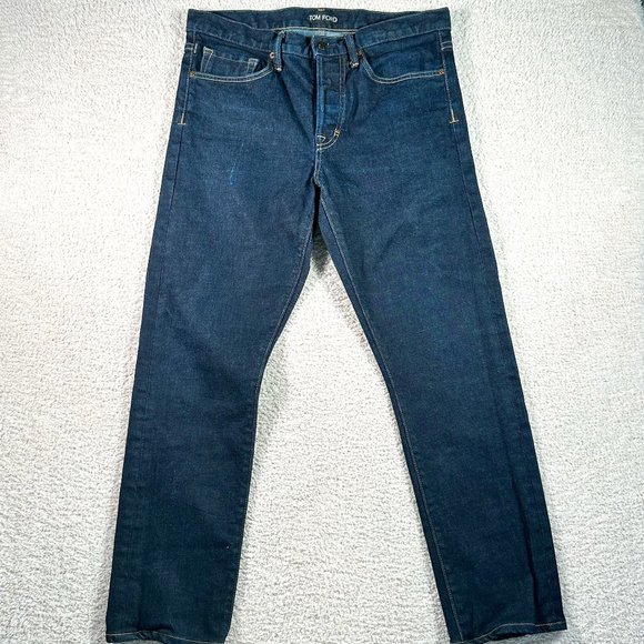 Tom Ford Other - Tom Ford Slim Fit Stretch Japanese Selvedge Denim Jeans Luxury Indigo Size 34x29